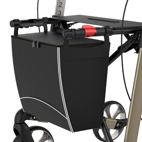 Vannavvisende veske med glidelås til rullator