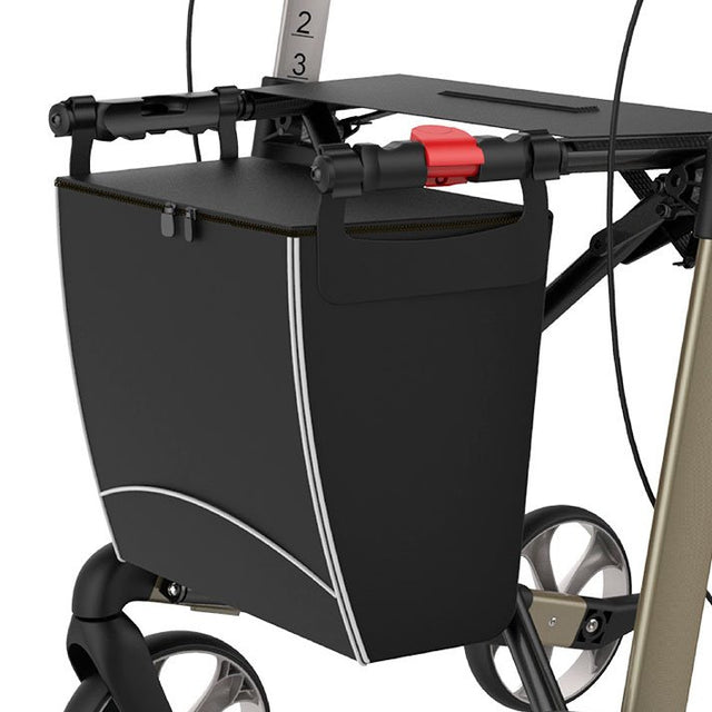 Vannavvisende veske med glidelås til rullator