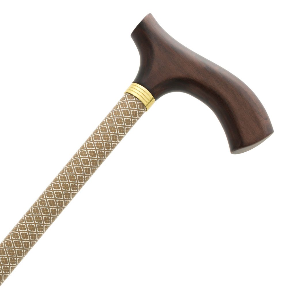 Justerbar käpp, Mönstrad, Beige