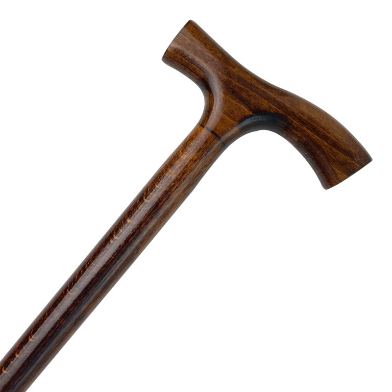 Träkäpp med T-grepp