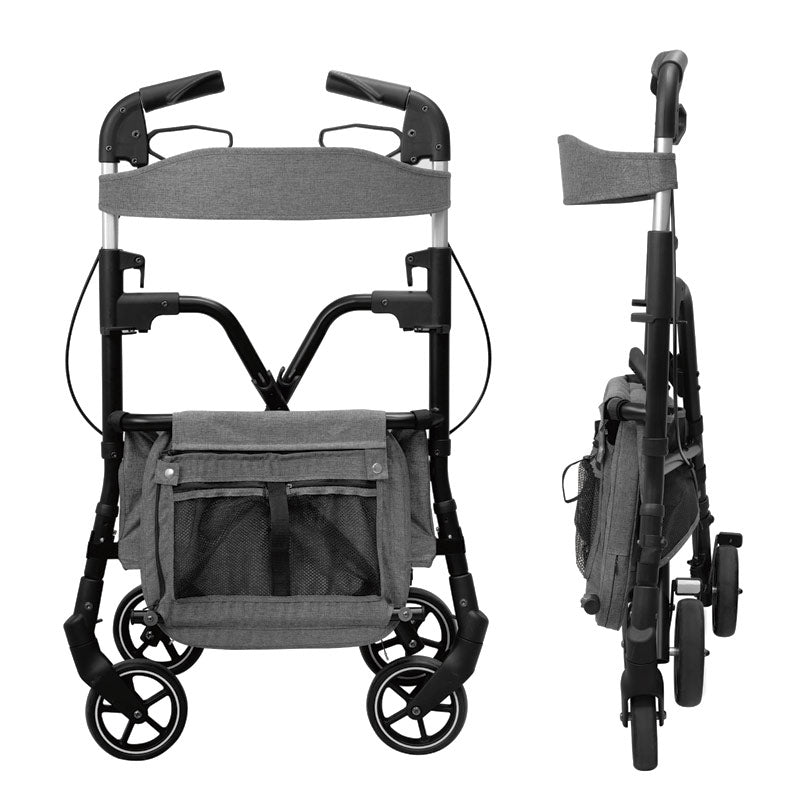 W4 rollator / indkøbsvogn - Grøn