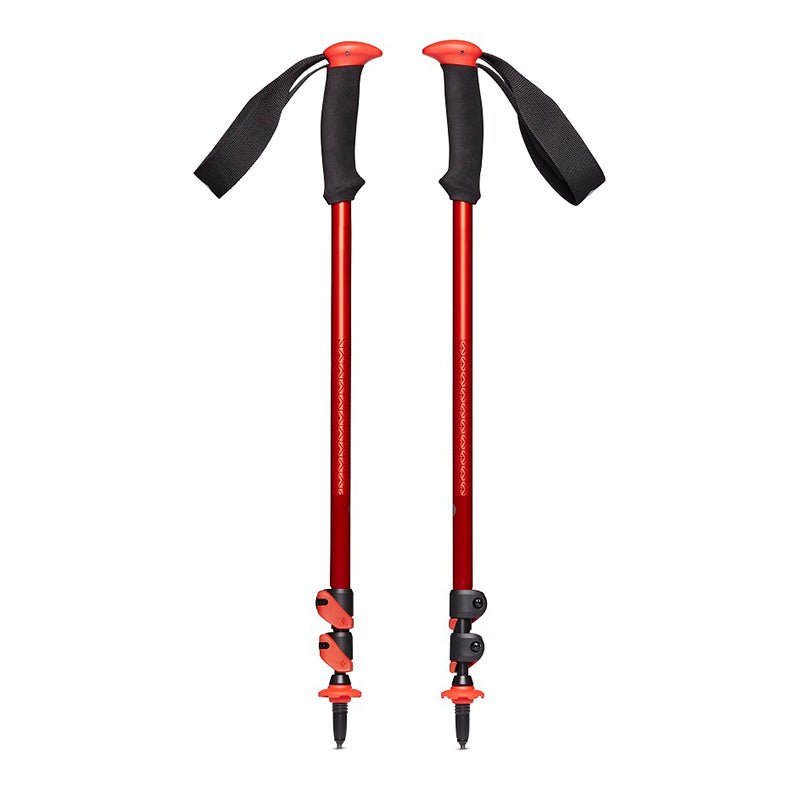 Trail Sport Vandrestave - Sort/rød - Seniorshop