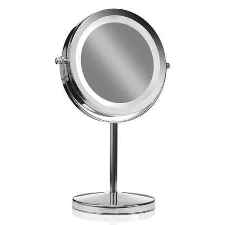 Makeup-spejl med lys - 1x / 10x forstørrelse