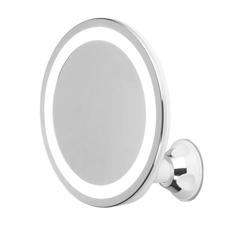 Makeup - spejl med lys Ø20 cm - 5x forstørrelse - Seniorshop