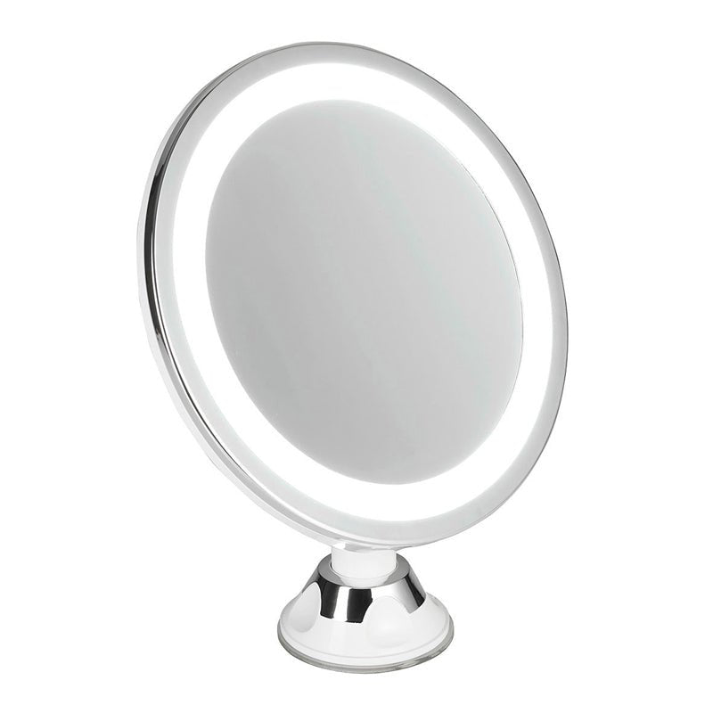Makeup - spejl med lys Ø20 cm - 5x forstørrelse - Seniorshop