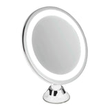 Makeup - spejl med lys Ø20 cm - 5x forstørrelse - Seniorshop