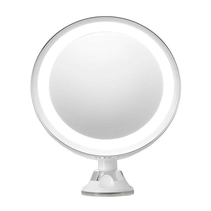 Makeup - spejl med lys Ø20 cm - 5x forstørrelse - Seniorshop