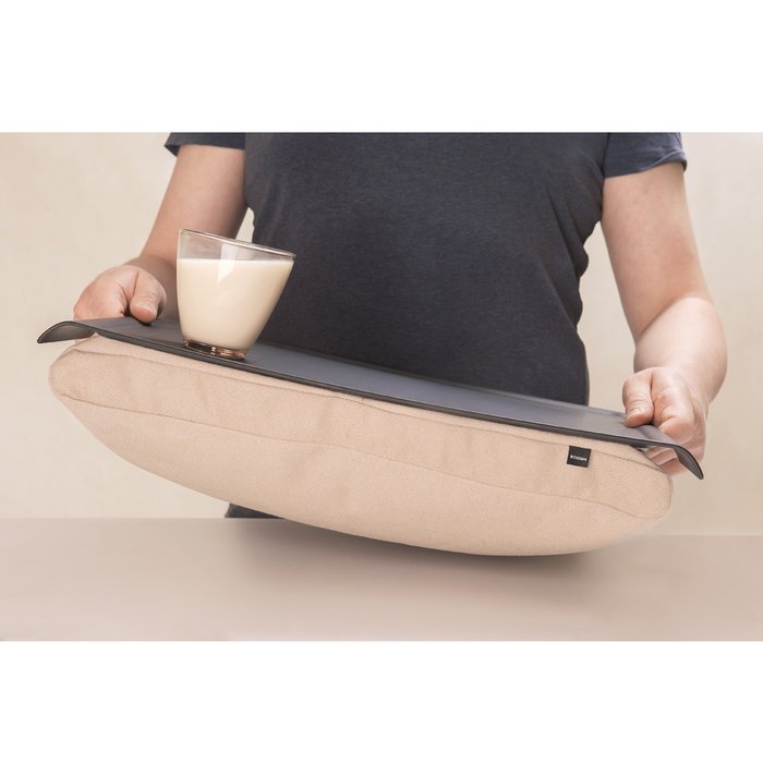 Bakke med pude 46x38 cm - Sand