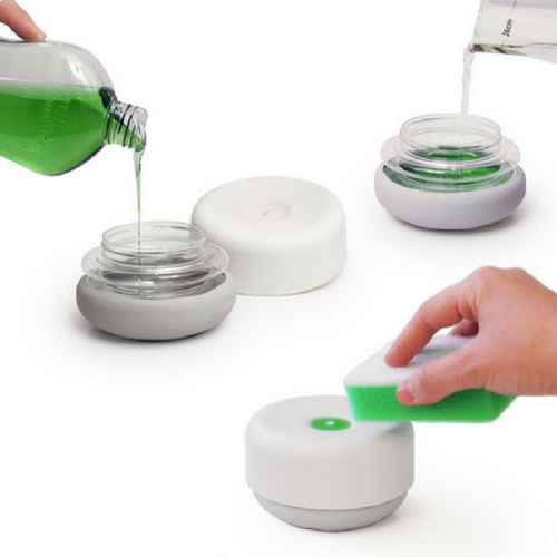 Enhandsbetjänad tvåldispenser