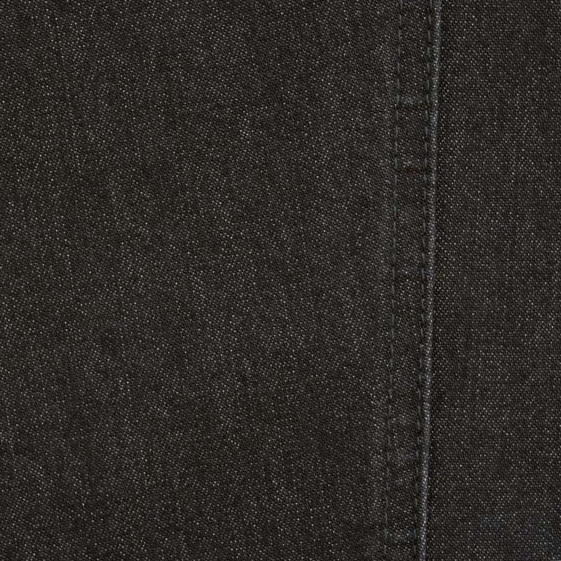 Jeans med resår i midjan - Koksgrå/svart