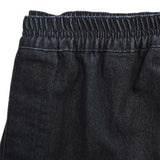 Jeans med resår i midjan - Koksgrå/svart