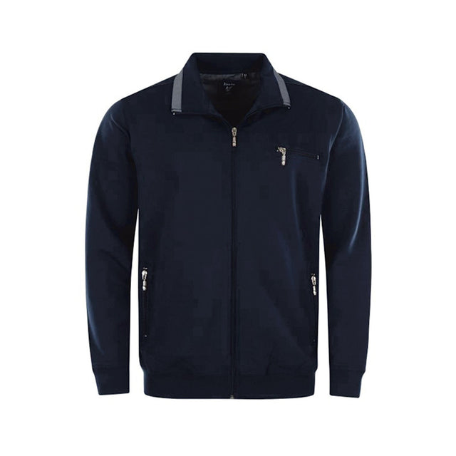 Cardigan mit Reißverschluss - Marineblau