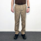 Bukser med elastisk talje - Sand - Seniorshop