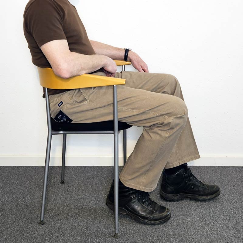 Bukser med elastisk talje - Sand - Seniorshop