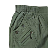 Let forede damebukser - Khaki grøn - Seniorshop