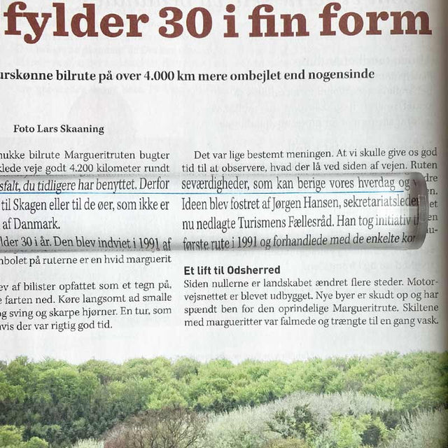 Forstørrelsesstav, 2x forstørrelse, 5 cm