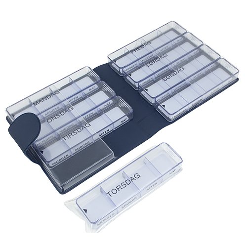 Store doseringsæsker i etui - Medimax