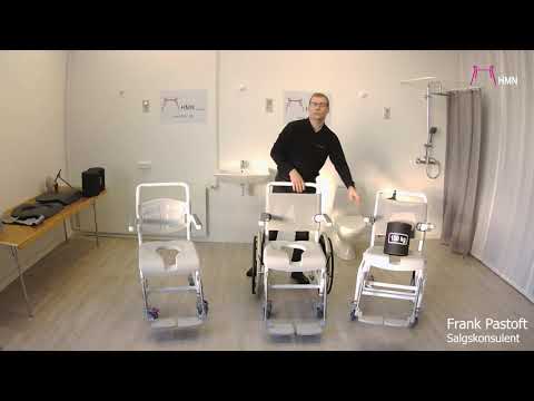Let badestol / Toiletstol på hjul