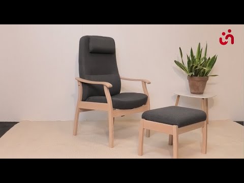 Farstrup 5610 vilfåtölj, Mörkgrå
