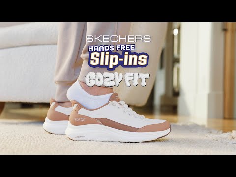 Skechers slip-in damesneaker - Hvid